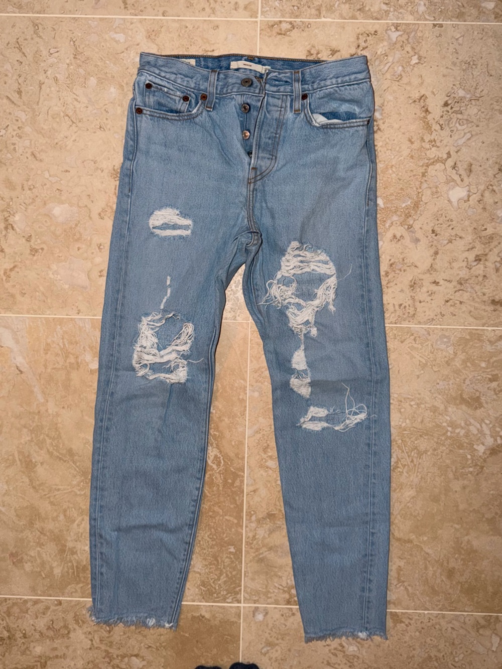 Levi's Light Blue Distressed Women's Jeans